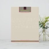 De Lettre En-tête comptable monogramme (Debout devant)