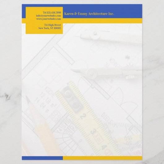 De Lettre En-tête d'architecture (Devant)