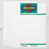 De Lettre En-tête des marchés mondiaux (Devant / Derrière)