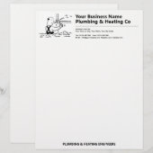 De Lettre En-tête des plombiers et des plombières (Devant / Derrière)