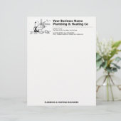 De Lettre En-tête des plombiers et des plombières (Debout devant)