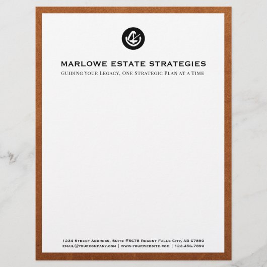 De Lettre En-tête du bureau du droit (Devant)