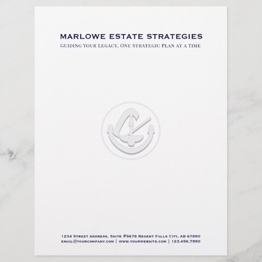 De Lettre En-tête du bureau du droit (Devant)