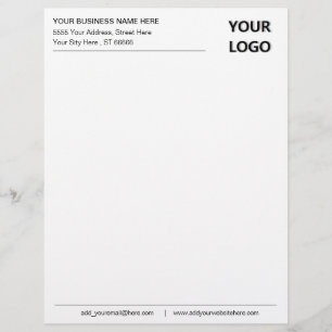 De Lettre En-tête du bureau du logo d'adresse professionnell