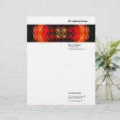 De Lettre En-tête du concepteur d'éclairage (Debout devant)