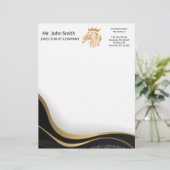 De Lettre En-tête du logo Lion professionnel (Debout devant)