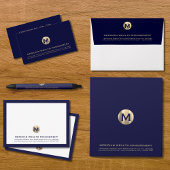 De Lettre En-tête du monogramme d'or professionnel