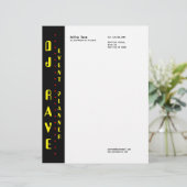 De Lettre En-tête du planificateur d'événements DJ (Debout devant)