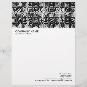 De Lettre En-tête grande image - Motif Kuba