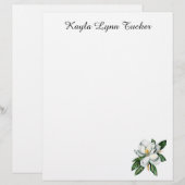 De Lettre En-tête Magnolia (Devant / Derrière)