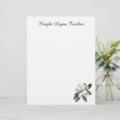 De Lettre En-tête Magnolia (Debout devant)