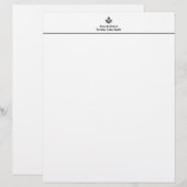 De Lettre En-tête Masonic Personnel Classique (Devant / Derrière)