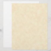 De Lettre En-Tête Modèle Sur Parchemin Léger Arrière - plan (Devant / Derrière)