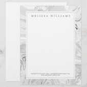 De Lettre En-tête moderne Marble Creative Professional (Devant / Derrière)