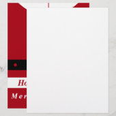 De Lettre En-tête Noël du Père Noël (Devant / Derrière)