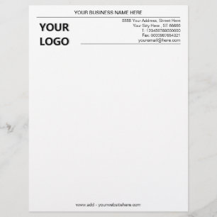 De Lettre En-tête Office personnalisé avec votre logo