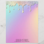 De Lettre En-tête pastel élégant (Devant)