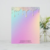 De Lettre En-tête pastel élégant (Debout devant)