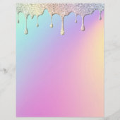 De Lettre En-tête pastel élégant (Dos)