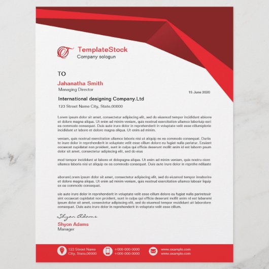 De Lettre En-tête professionnel (Devant)