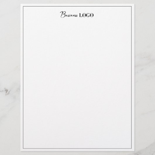 De Lettre En-tête professionnel du logo d'entreprise Black B (Devant)