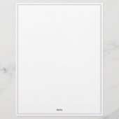 De Lettre En-tête professionnel du logo d'entreprise Black B (Dos)