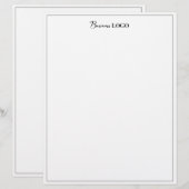 De Lettre En-tête professionnel du logo d'entreprise Black B (Devant / Derrière)