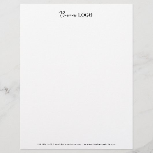 De Lettre En-tête professionnel du logo d'entreprise simple (Devant)