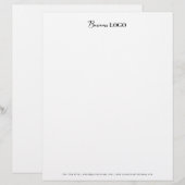 De Lettre En-tête professionnel du logo d'entreprise simple (Devant / Derrière)