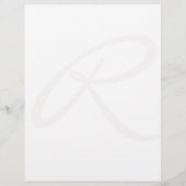 De Lettre En-tête professionnel Monogramme Orange (Dos)