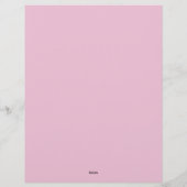 De Lettre En-tête rose (Dos)