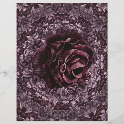 De Lettre En-tête rose Mandala (Devant)