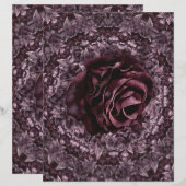 De Lettre En-tête rose Mandala (Devant / Derrière)