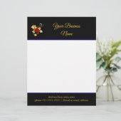 De Lettre En-tête rouge rose 2 (Debout devant)