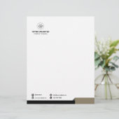 De Lettre En-tête simple minimaliste (Debout devant)