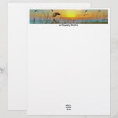 De Lettre En-tête Sunset Beach (Devant / Derrière)