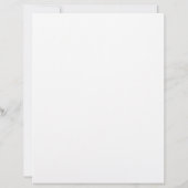 De Lettre Logo d'entreprise | En-tête simple et épuré minima (Dos)