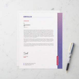 De Lettre Modèle en-tête