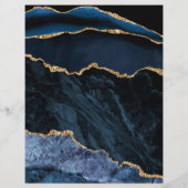 De Lettre Modèle en-tête bleu marine (Dos)