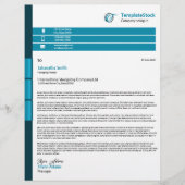 De Lettre Modèle en-tête Business (Devant)