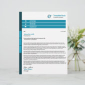 De Lettre Modèle en-tête Business (Debout devant)