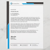 De Lettre Modèle en-tête Business - Conception personnalisab (Devant)