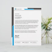 De Lettre Modèle en-tête Business - Conception personnalisab (Debout devant)
