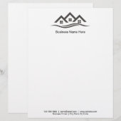 De Lettre Modèle en-tête en ligne modifiable immobilier (Devant / Derrière)