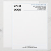 De Lettre Modèle en-tête professionnel (Devant / Derrière)