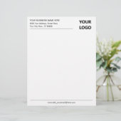 De Lettre Nom Adresse e-mail Modèle en-tête commercial (Debout devant)