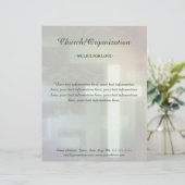 De Lettre Organisation religieuse en-tête croix (Debout devant)