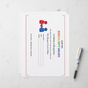 De Lettre Papier à en-tête Certificat Nous nous respectons m
