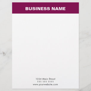 De Lettre Papier à en-tête élégant Bourgogne Or Luxe Entrepr