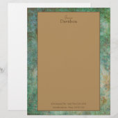 De Lettre Papier en-tête en granit moderne (Devant / Derrière)